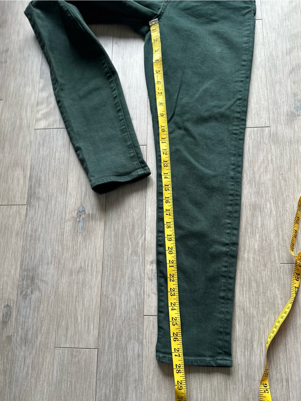 Veronica Beard Debbie High Rise Dark Green Skinny Jeans Size 29 - Picture 7 of 12